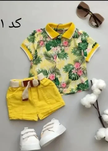 ست تیشرت شلوارک هاوایی