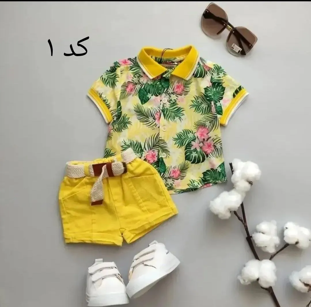 ست تیشرت شلوارک هاوایی