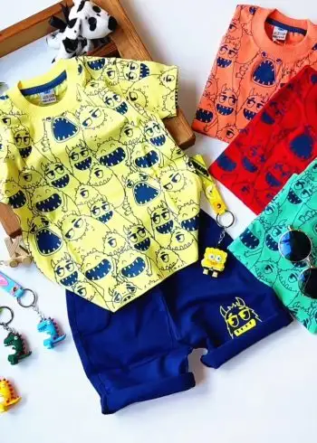 تیشرت و شلوارک هیولای خندون