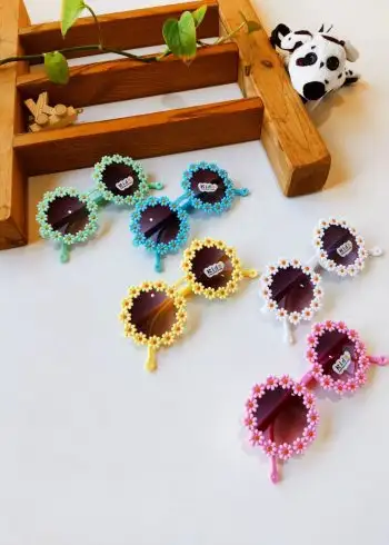 عینک گل دخترانه